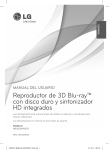 Reproductor de 3D Blu-ray™ con disco duro y sintonizador HD