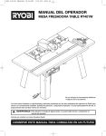 manual del operador mesa fresadora table rt401w