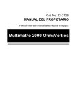 Owner`s Manual - Spanish