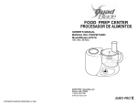 FOOD PREP CENTER PROCESADOR DE ALIMENTOS