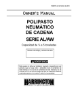 Manual del Propietario-Hoist - Harrington Hoists and Cranes