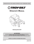OperatOr`s Manual - Troy-Bilt