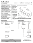 Selector A-B de Control Remoto para TV