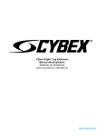 Cybex Eagle® Leg Extension Manual del propietario