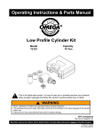 Low Profile Cylinder Kit Operating Instructions