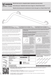 Moen® Home Care® L-Shaped Grab Bar Installation Instruction