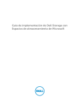 Guía de implementación de Dell Storage con Espacios de