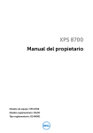 xps 8700 Manual del propietario
