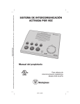 SISTEMA DE INTERCOMUNICACIÓN ACTIVADA POR VOZ