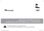 treadmill owner`s manual manual del propietario de la caminadora