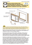 instrucciones de instalación para ventanas salientes y