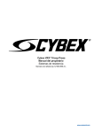 Cybex VR3® Tricep Press Manual del propietario