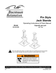 Pin Style Jack Stands Model