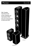 Elite® Speaker Operating Guide Guide d`utilisation de haut