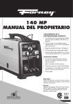 140 MP MANUAL DEL PROPIETARIO