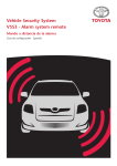 Vehicle Security System VSS3 - Alarm system remote - Toyota