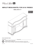 merlot media mantel for 24 in. firebox model #248-15-71