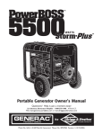 Portable Generator Owner`s Manual