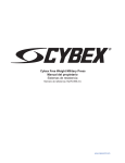 Cybex Free Weight Military Press Manual del propietario Sistemas