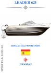 Manual del propietario - Chantier Naval JEANNEAU
