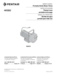 Portable Utility Water Pump Pompe à eau portable tout