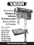 Taladros de columna de banco y piso Bench and floor drill