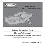 Infant Restraint Base Owner`s Manual SnugRide® Click ConnectTM