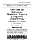 Manual del Propietario - Harrington Hoists and Cranes