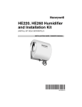 HE220, HE260 Humidifier and Installation Kit