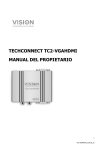TECHCONNECT TC2-VGAHDMI MANUAL DEL PROPIETARIO