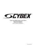 Cybex Free Weight Olympic Incline Bench Manual del propietario