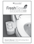 Owner`s Manual FSW-20/FreshSpa Warm