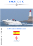 Manual del propietario - Chantier Naval JEANNEAU