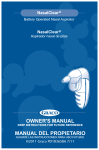 owner`s manual manual del propietario