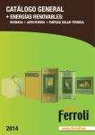 Catálogo Ferroli Energías renovables 2014.