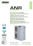 Air-cooled heat pumps chillers Aermec ANR Installation Manual