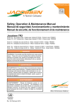 Safety, Operation & Maintenance Manual Manual de