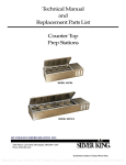 Technical Manual and Replacement Parts List Counter