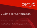 ¿Cómo ser Certificador?