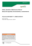 Safety, Operation & Maintenance Manual Manual de