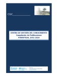 compilación de publicaciones: PANAFTOSA, 1951-2014