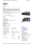 APC Smart-UPS 3000VA USB & Serial RM 2U 120V