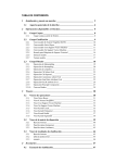 TABLA DE CONTENIDOS