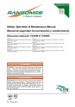 Safety, Operation & Maintenance Manual Manual de