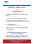 Boletín de Comercio Exterior