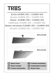 Ducha CUADRO 250 / CUADRO 500 Douche CUADRO 250