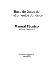 Base de Datos de Instrumentos Jurídicos Manual Técnico