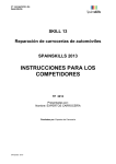 INSTRUCCIONES PARA LOS COMPETIDORES