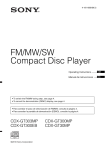 FM/MW/SW Compact Disc Player