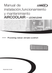 AIRCOOLAIR - LECM/LEHM Manual de instalación